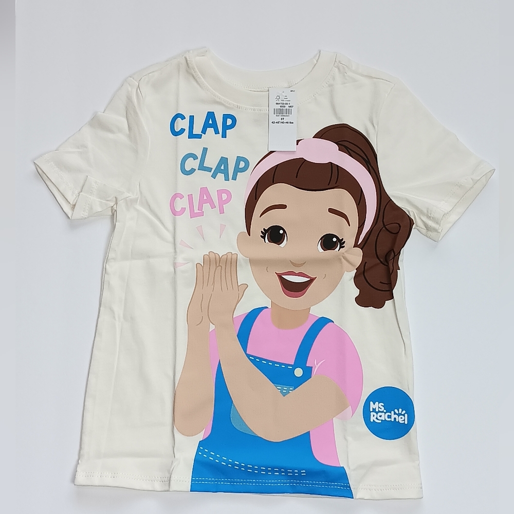 NWT Ms. Rachel™ Unisex Graphic T-Shirt for ToddlerSIze 5T